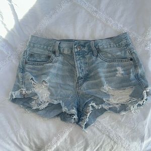 American Eagle Light-Washed Jean Shorts